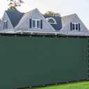 8' x 50' Green Privacy Screen Fence Cover Heavy Duty Fencing Mesh with Zip Tie for Deck, Patio, Backyard, Outdoor Pool, Porch, Railing - We Can Make Custom Sizes