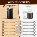 Vacuum Coffee Canister, Coffee Bean Storage with Scoop, Stainless Steel Airtight Food Storage Container, Perfect for Coffee Beans,Coffee Grounds,Loose Leaf Tea (1200ml*2 Matte Black)