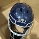 MACH PRO Series Catcher's Helmet | Baseball | NOCSAE Certified | Navy/White, Junior | 6 1/2" - 7"