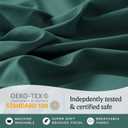 LuxClub 4 PC King Sheet Set, Breathable Luxury Bed Sheets, Deep Pockets 18" Wrinkle Free Cooling Bed Sheets Machine Washable Hotel Bedding Silky Soft - Emerald King