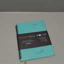 POPRUN Monthly Planner 2024-2025 Spiral Bound (6.5'' x 8.5'') 18 Months Calendar (Jan 2024 - Jun 2025) - 4 Pages per Month with Monthly Expense & Notes, Vegan Leather Cover - Green