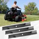 110-6837-03 Mower Blades Fit for Toro TimeCutter 50" Deck SS5000, 115-5059-03 High Lift Blades Compatible with Toro Z5000 SS5060 50" Zero Turn Mower Riding Tractor, Replace 112-9759-03, 3 Pack