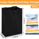 4 Pcs Laundry Sorter Replacement Bags Hamper Cart Removable Replacement Laundry Storage Organizer Bag Hamper Liner, No Hooks 14.76 x 8.66 x 21.65 Inch
