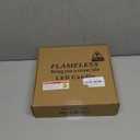 Flameless LED Candles with Timer 5 Pc Flickering Flameless Candles for Romantic Ambiance and Home Decoration Stable Acrylic Shell,with Embedded Star StringBattery Operated CandlesIvory