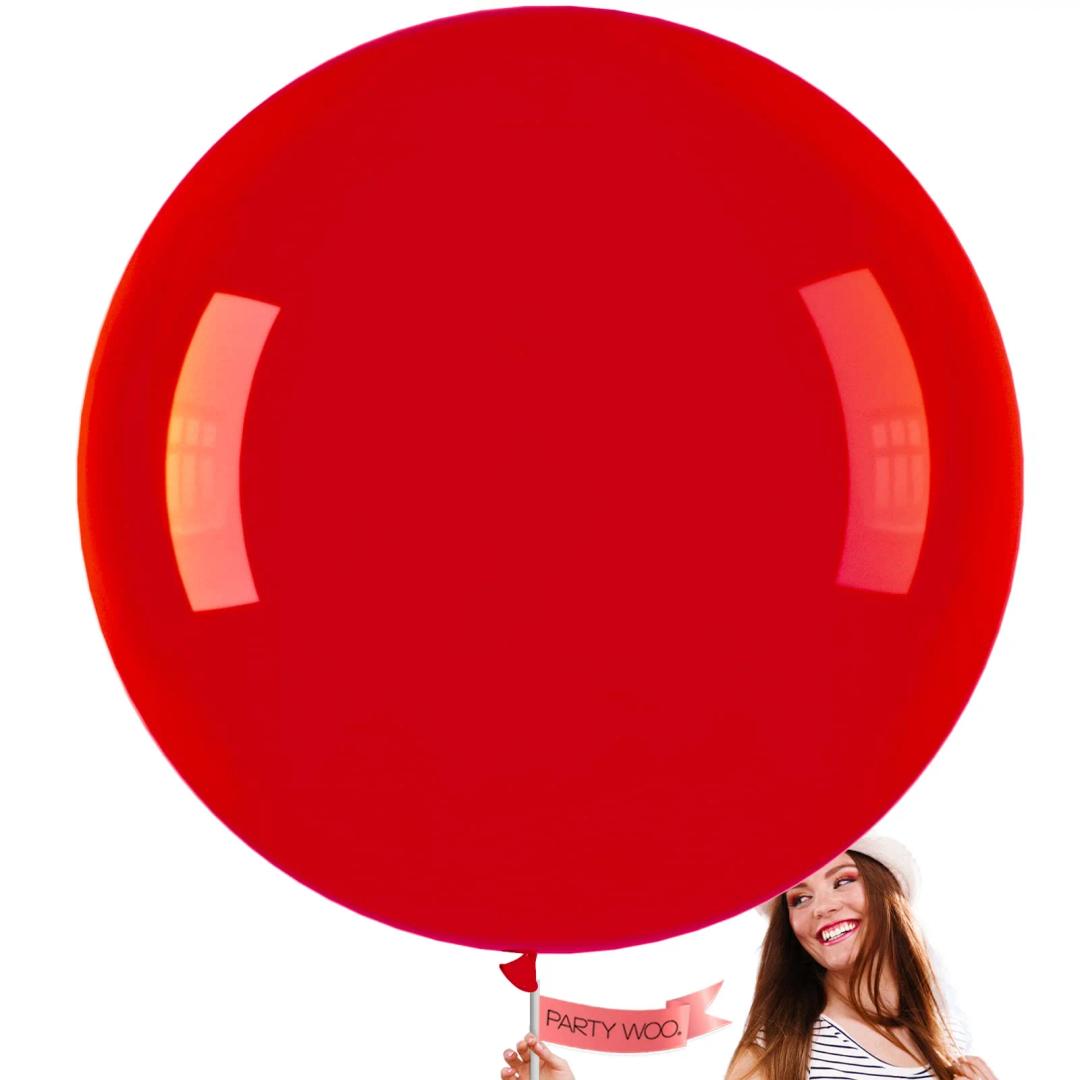 PARTYWOO, RED, 36, Balloons
