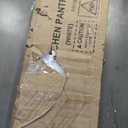 Kitchen Pantry With Glass Door And Microwave Shelf White