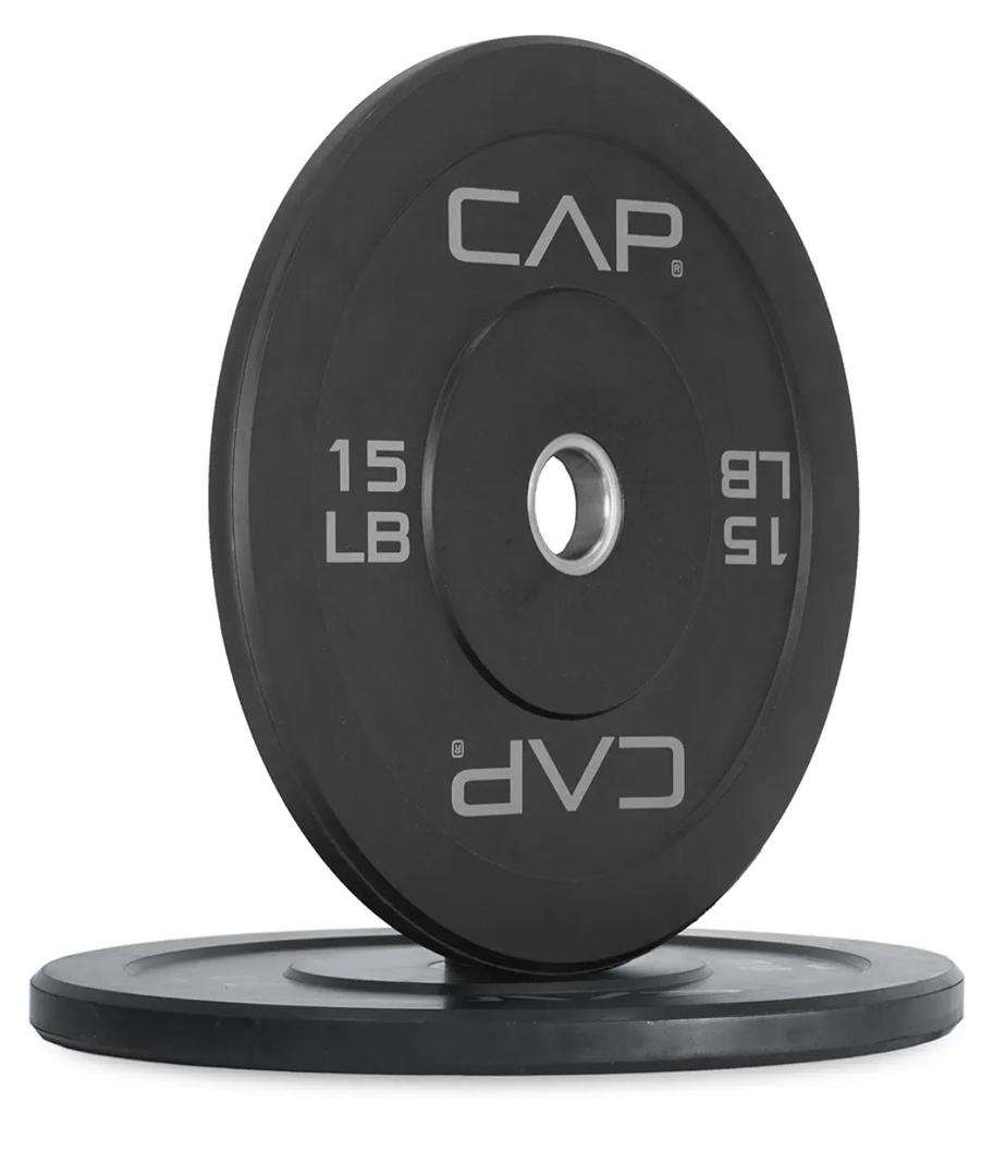 CAP Barbell Olympic Rubber Bumper Plates, 30 lb