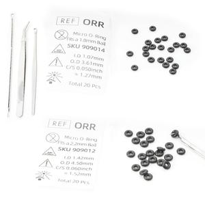 Micro Replacement O Ring Kit, for Sterngold Mini Implant Fits a 2.2mm 1.8mm Ball Housing Black