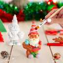 Bright Creations Ceramics to Paint for Adults DIY Gnome Kit - 2-Pack White Resin Gnomes, 5 in