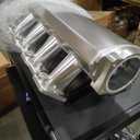 Intake Manifold for LS Cathedral Port Cylinder Heads Compatible with LS1 LS2 LS6 LSX HTRACING (Silver)