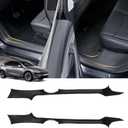 2Pcs Door Sill Protector for Tesla Model Y Juniper 2025-2026 Accessories - TPE One-Piece Design, Full Coverage Protection, Waterproof & Anti-Scratch, No Tools Installation