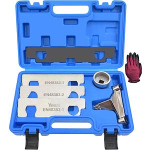 Camshaft Retaining and Alignment Timing Tool Kit, Compatible with GM GMC Cadillac Buick Pontiac Chevrolet 2.8 2.9 3.0 3.2 3.5 3.6 3.7 4.2 Engine, Replace J-44221 EN-48383 EN-46105 EN-46106 EN-46111