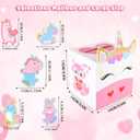 3 x Valentines Day Boxes for Kids,Valentines Day Cards for Boys Girls Classroom Exchange Prizes Party Favors - 1 Mailbox, 32 Cards, 1 Teacher Card (Style-01)