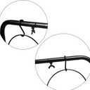 Halloween Cauldron on Rack - Set of 3 Witches Serving Bowls, Candy Bowl, Black Plastic Decor for Party Decoration