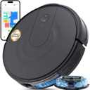 Robot Vacuum and Mop Combo, LiDAR Navigation, 9000Pa Suction Robotic Vacuum Cleaner  Ultra Slim Design, 200 Min Runtime, Auto Recharge, Customizable Cleaning for Pet Hair, Hard Floors (Light Black)