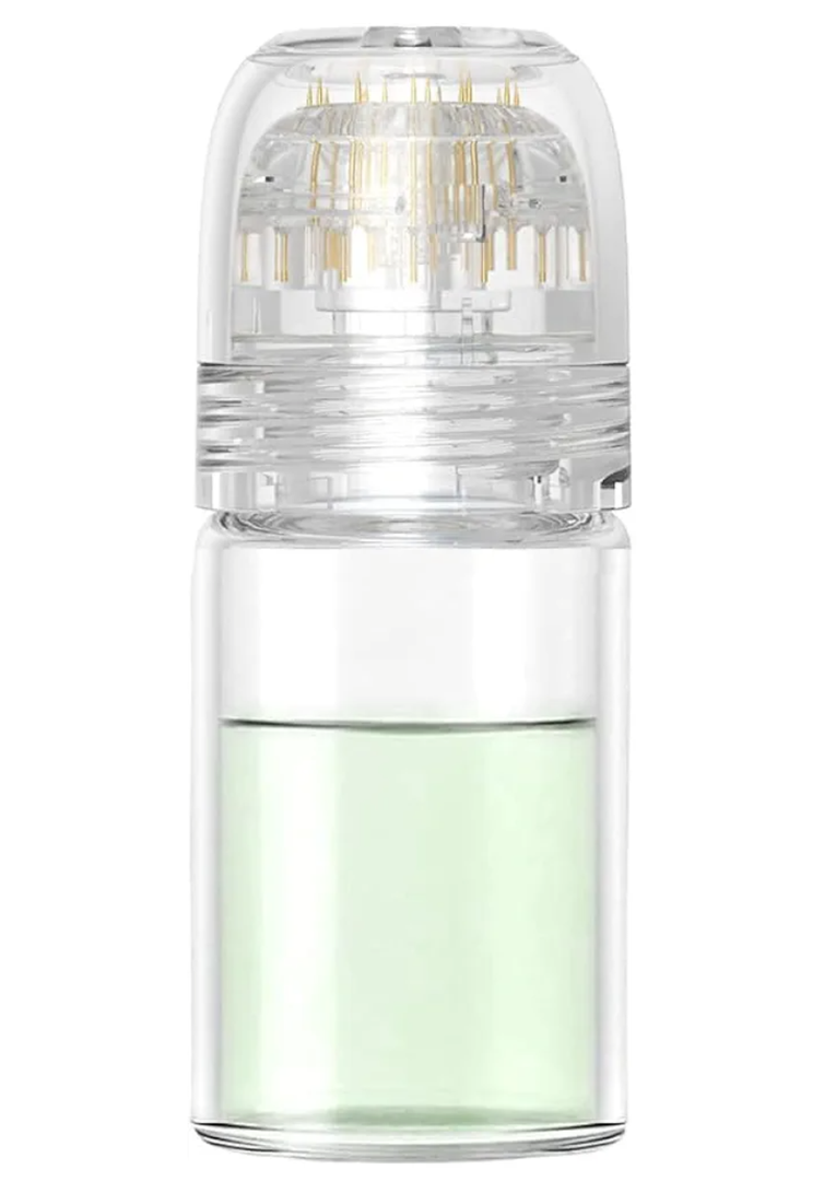 Serum Applicator Hydra Needle Derma Stamp 0.25mm Titanium Microneedling Roller Stamp (Serum is Not Included)