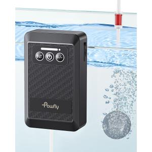 Pawfly Aquarium Lithium Battery Powered Air Pump USB Rechargeable Oxygen Pump for 5-100 Gallon Fish Tanks Portable Live Bait Aerator Pump for Outdoor Fishing and Fish Transportation