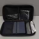 Foldable Keyboard and Mouse, Samsers Folding Bluetooth Keyboard Combo, 2.4G + BT5.0 x 2, Full-Size Portable Travel Keyboard & Rechargeable Wireless Mouse for Windows Android iOS Mac OS, Midnight