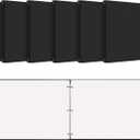 6 Pcs 11 x 17 3 Ring Binders Black 11" x 17" Round Ring Binders Large Folder for Pressboard Presentation, Reports, Proposals, Documents(0.5 Inch)
