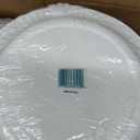 AJM Packaging PP9GREWH 9" White Paper Plates Green Label (12 Packs of 100)