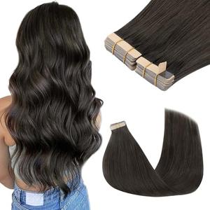GOO GOO Tape in Hair Extensions Human Hair, 1C Mocha Brown, 20inch 100g 40pcs, Skin Weft Seamless Invisible, Silky Straight with Thick Ends, Remy Human Hair
