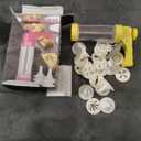 Clear Cookie Press Gun Kit with 16 Discs and 6 Icing Tips for DIY Biscuit Maker and Decoration by Valuetools Yellow