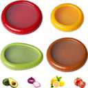 Avocado Saver and Onion Storage 4 Set - Reusable Avocado storage containers -for Apples, Tomatoes,Lemons and Potatoes