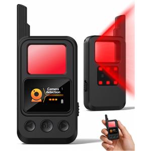 Hidden Camera Detectors, Anti-Spy Wireless Signal Scanner with LED Screen, Protable GPS Tracker & Bug Detector, SOS & Lighting 8 Modes for Airbnb, Hotel, Bathroom, Office, Car Travel Security