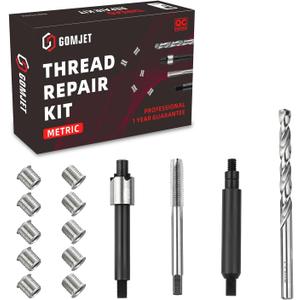 M5X0.8 Metric Thread Repair Kit, with M5X0.8X7.6MM Stainless Steel Insert Qty 10