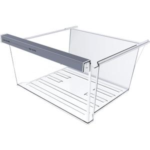 Upgraded W11162443 Refrigerator Crisper Drawer Compatible with Whirlpool Crisper Drawer W11046494 Whirlpool Fridge Drawer Maytag Refrigerator Drawer Parts WRS325SDHZ WRS315SDHZ WRS315SDHM Drawers