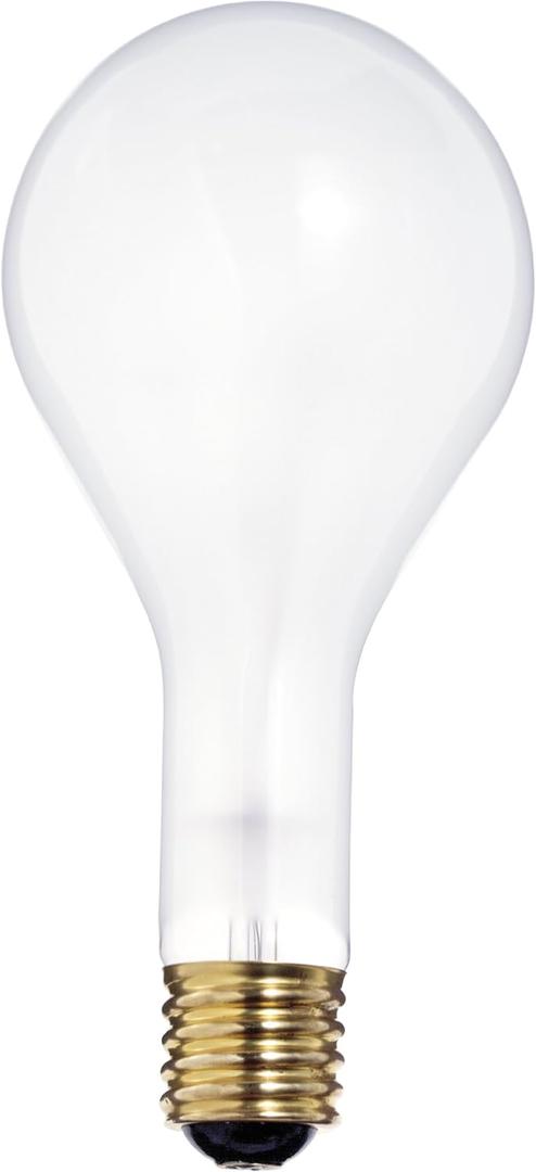 Satco S4962 130-Volt 300-Watt PS35 Mogul Base Light Bulb, Frosted
