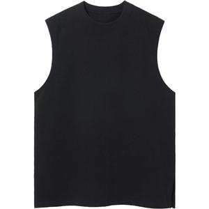 SnowElve 2 Pack Mens Workout Tank Tops Sleeveless Tee Shirts Men Muscle Shirt Gym Cotton T Shirts Running Beach Loose Fit Tee, M