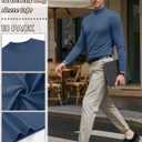 10 Pack Mens Big and Tall Mock Turtleneck Shirts Basic Tops Multipack (XXXL)