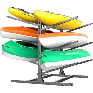 Ultrawall Kayak Storage Rack, Freestanding Kayak Racks for Garage, Adjustable Kayak Stand, Heavy Duty Paddle Board Rack for Kayak, Canoe, Surfboard