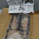 Chip Rack Display Stand, Potato Chip Display Rack with 24 Clips, 2 Row Chip Bag Holder for for Party Display, Snack Retail Display Rack Chip Stand Display for Countertop Store, Black