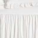 Lush Decor Ruffle Skirt Daybed Cover 5 Piece Set 39" W x 75" L, White -White Bedding Set - Daybed Comforter Set - Ruffled Bedding - Coquette Decor