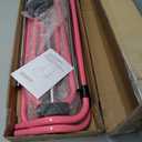 Tepemccu Expandable Gymnastics Bars, Adjustable Height Gymnastic Horizontal Bars, Children Folding Training Bar for Kids (Pink)