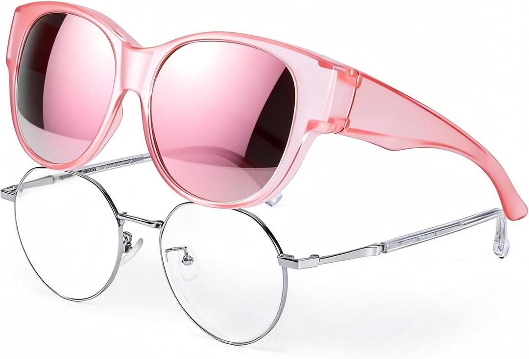 LVIOE Fit Over Sunglasses for Women Men Polarized Wear Over Eyeglasses with UV400 Protection LS5779