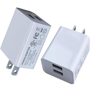 2Pack USB Wall Charger Dual Port Quick Charger Plug Cube 5V 2A for iPad iPhone,Samsung Galaxy,LG,Moto,Amazon Fire Tablet,PS4 Xbox,Headphone,Music Player,Kids Electric Toy,Small Smart Home Devices