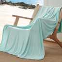 Bedsure Green Cooling Blanket Twin XL for Hot Sleepers -Summer Cold Blanket with Rayon Derived from Bamboo for Twin Size Bed, Ice Cool Cold Lightweight Arc-Chill Thin Summer Bedding, 60x90 (09- Icy Morn)