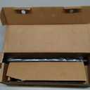 Ivilon Decorative Window Curtain Rod - Carved Square Finials, 1 1/8 in Rod, 28 to 48 in. Antique Black