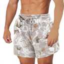 Mens Camo Shorts Y2k Casual Summer Drawstring Camouflage Graphic Shorts Men Cotton Camo Sweats Streetwear Basketball (M)