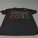 Awesome Since 2015 7th Birthday Retro T-Shirt (Small, Black)
