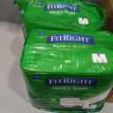 3 x FitRight Adult Diapers, Extra+ Heavy Absorbency, M (Waist Size 32in-44in), 80 Count, OptiFit Incontinence Briefs for Men and Women, Disposable, Moisture-Wicking, Leak Protection,