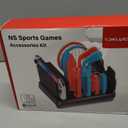 Switch Sports Accessories Kit with Storage Station - Compatible with Switch/OLED & Joy-con, Ideal for Family Sports Party Game Organization for Nintendo Switch Interactive Gaming Figures (Switch 1 Model, Blue & Red)