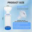 Cat Inhaler Spacer - 2 Mask Sizes for Giving Medicine to Your Pet-Helps Cat with Breathing & Delivering Medication Fits