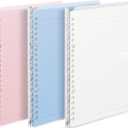 Kokuyo Campus Smart Ring Binders 3 Pack, B5 Light Colors Binder Notebooks, Up to 25 Sheets 26 Holes Slim Binder Folder with 10 Campus Sarasara Loose-leaf Paper Each for Study and Journal, Japan Import
