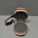 bella Snack-n-Store Mini Waffle Maker, EverGood Ceramic Nonstick Coating, Cord Wrap, Ready Indicator Light & Cool Touch Handles, Stackable Design & Customizable Plates, 400 Watt, Blossom