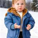 BFUSTYLE Baby Coat 6M-5T Winter Clothes Toddler Boy Girl Jacket Infant Fleece Outerwear With Hood