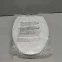 WSSROGY Toilet seat Elongated with Slow Close Hinges, Four Bumpers Never Loosen and Easily Remove, Two Sets of Parts, Plastic, White